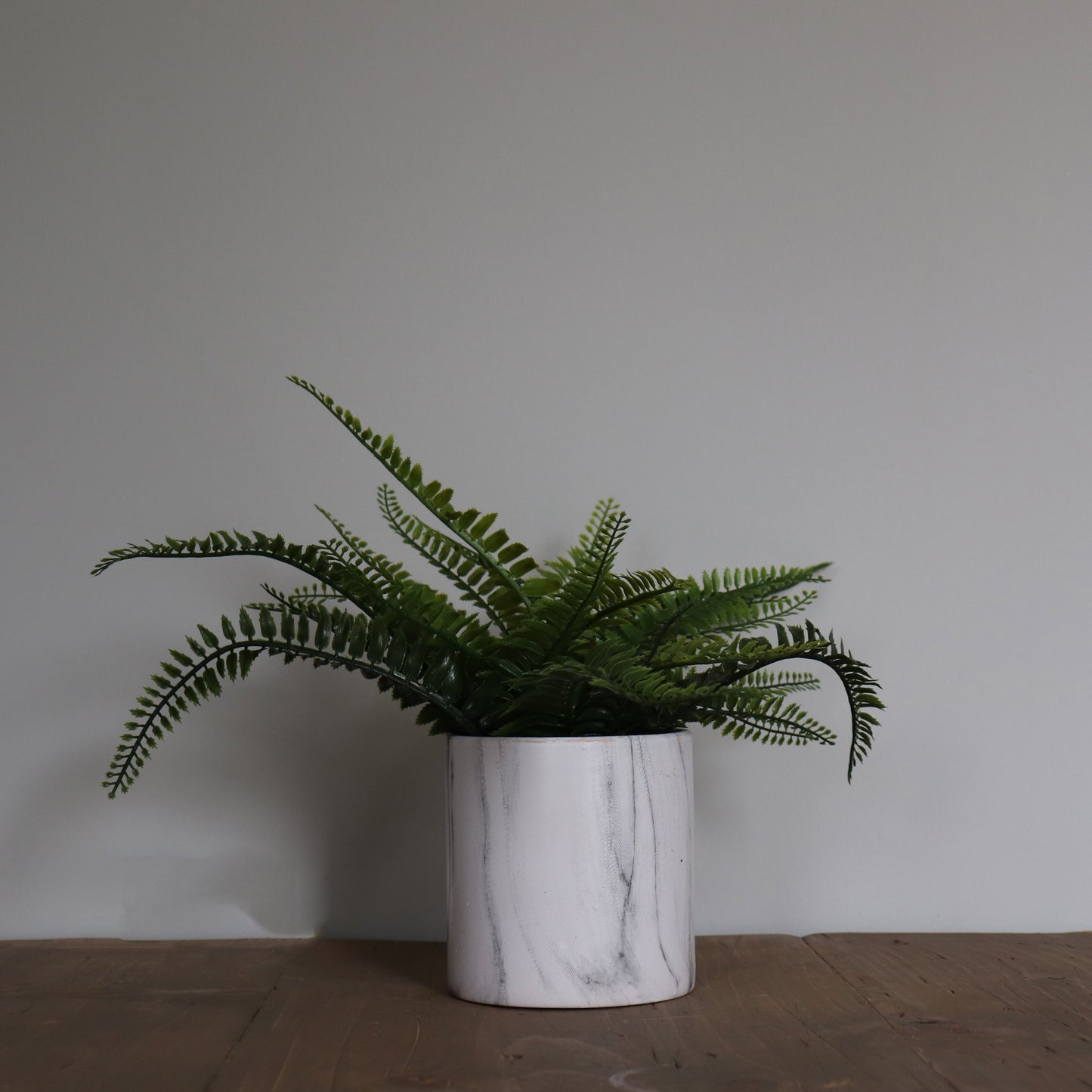 Marble Pot Faux Greenery