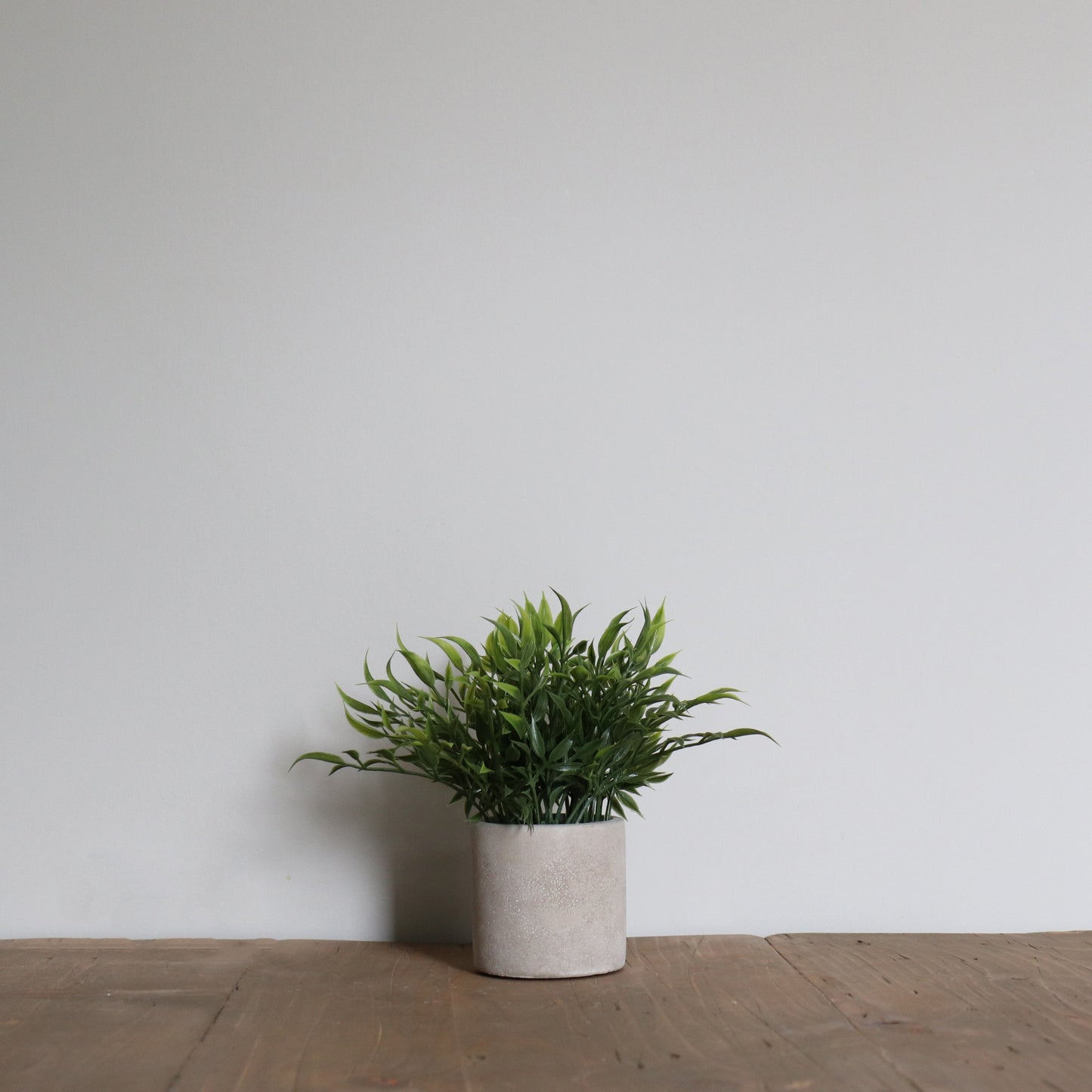 Small Grey Pot Faux Greenery 2