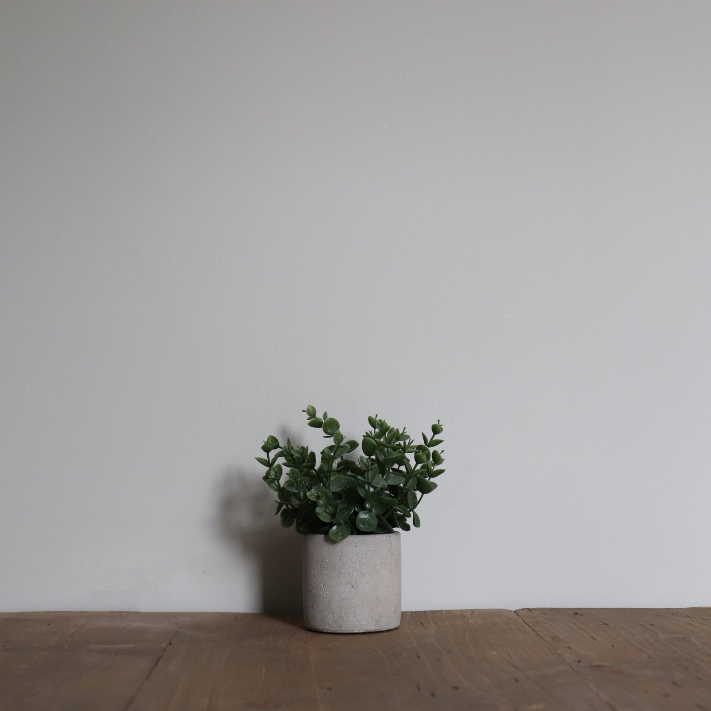 Small Grey Pot Faux Greenery 3
