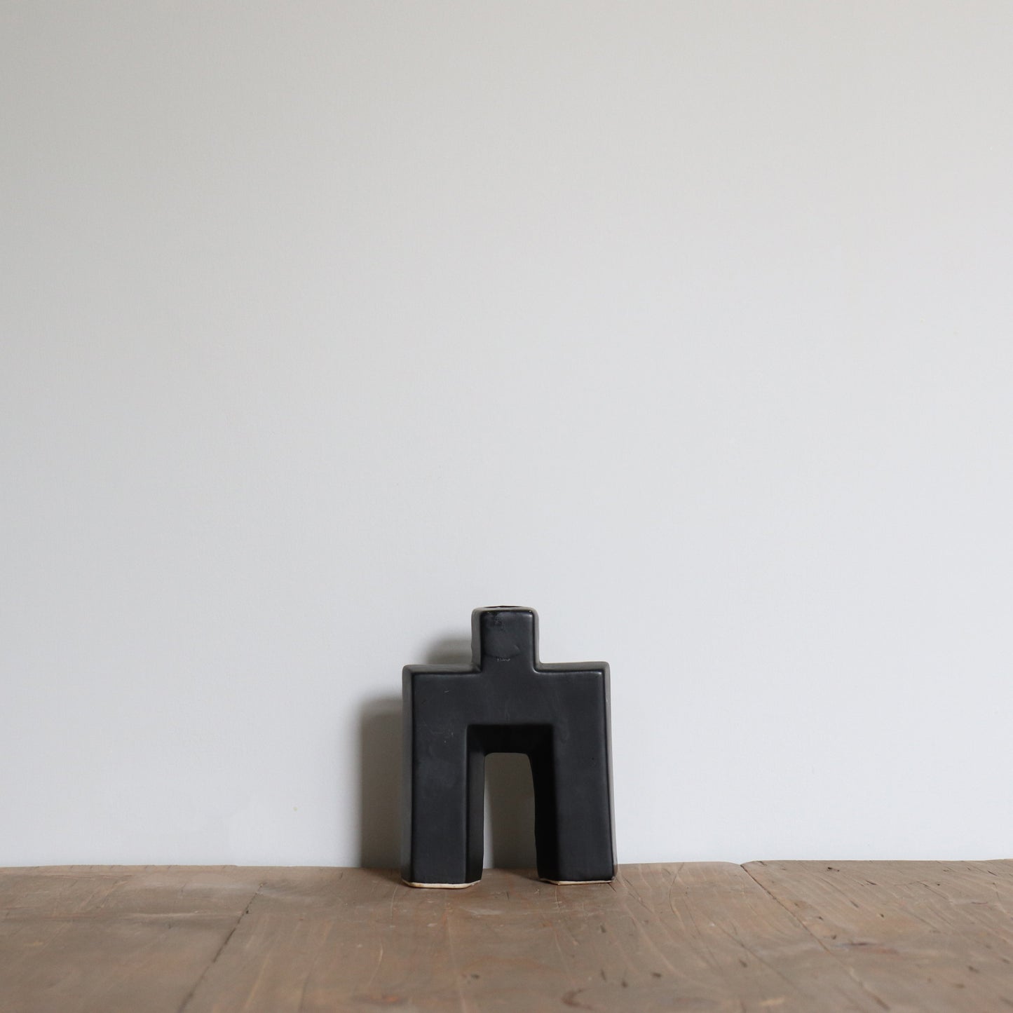 Black Candle Holder Sculpture 2