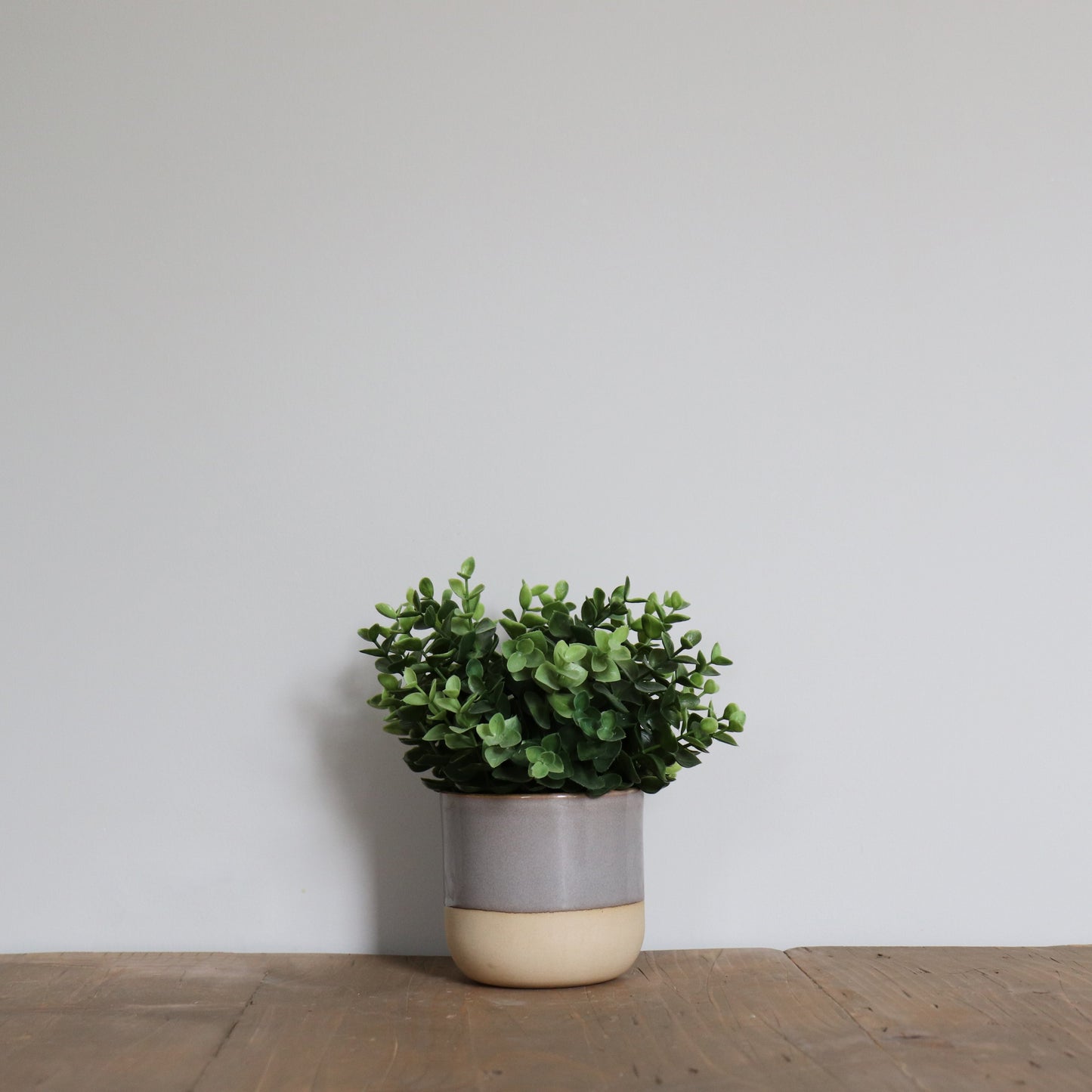 Grey & Cream Pot Faux Greenery