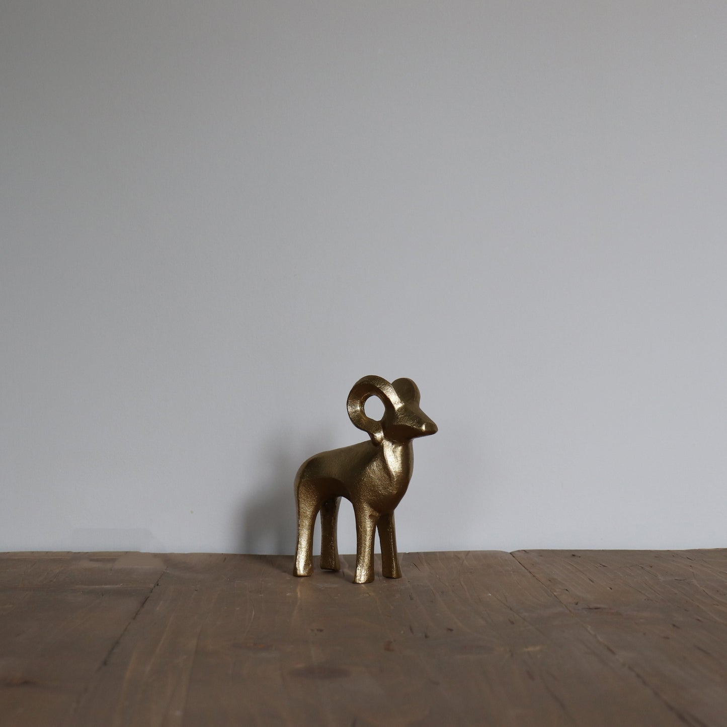 Gold Ram Sculpture