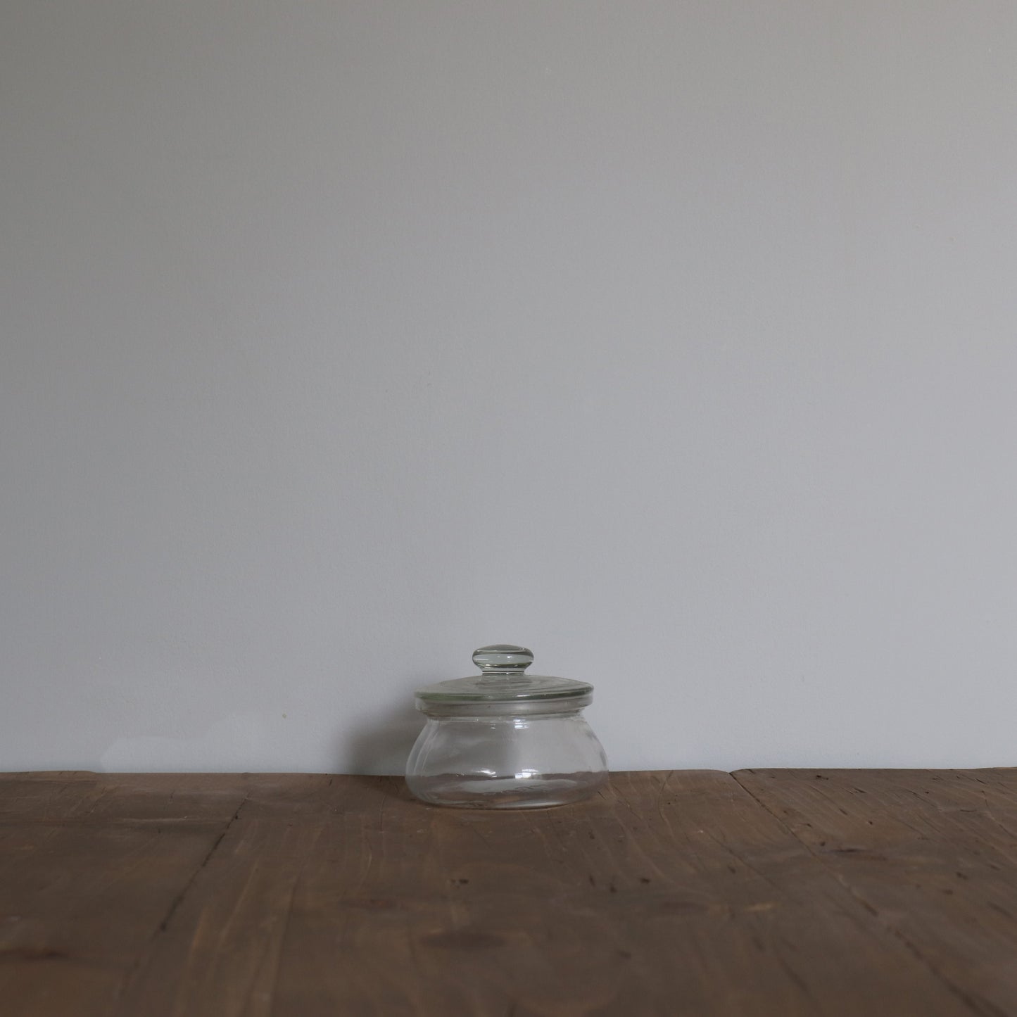Small Round Glass Jar