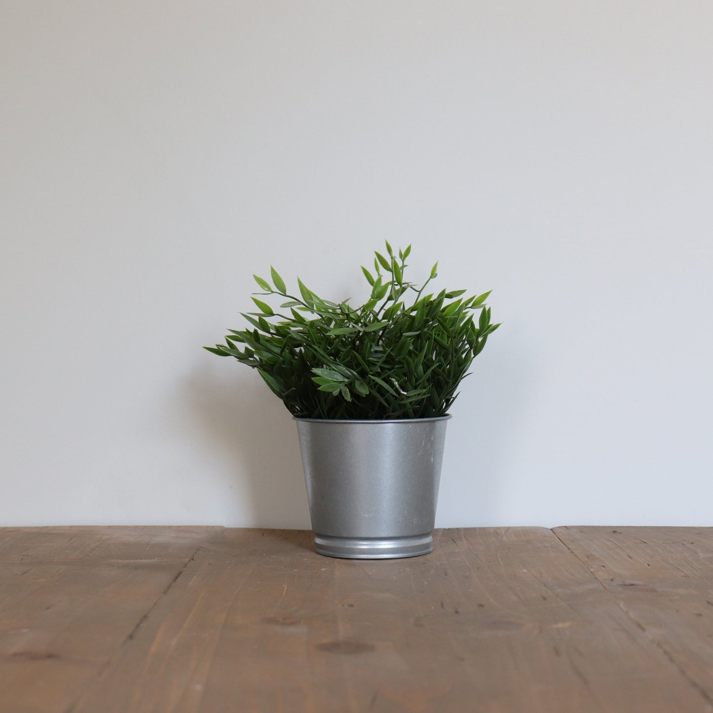 Tin Pot Faux Greenery