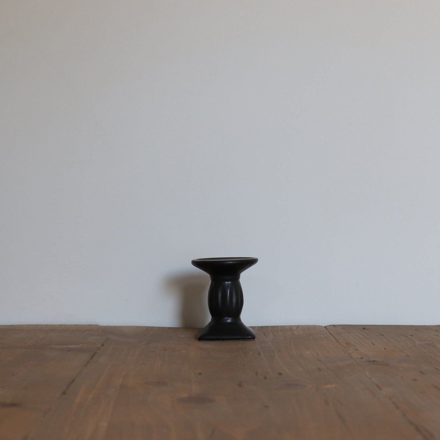 Black Short Square Candle Holder