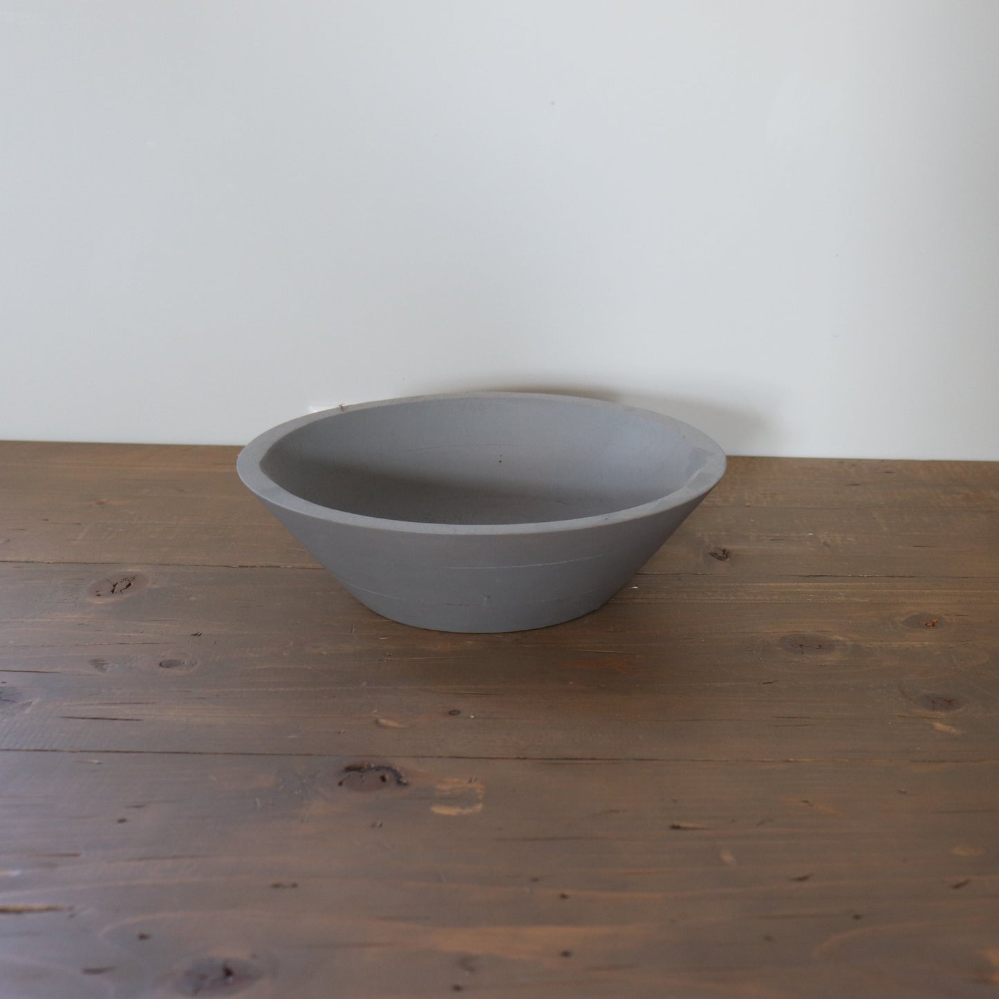 Grey Wooden Bowl