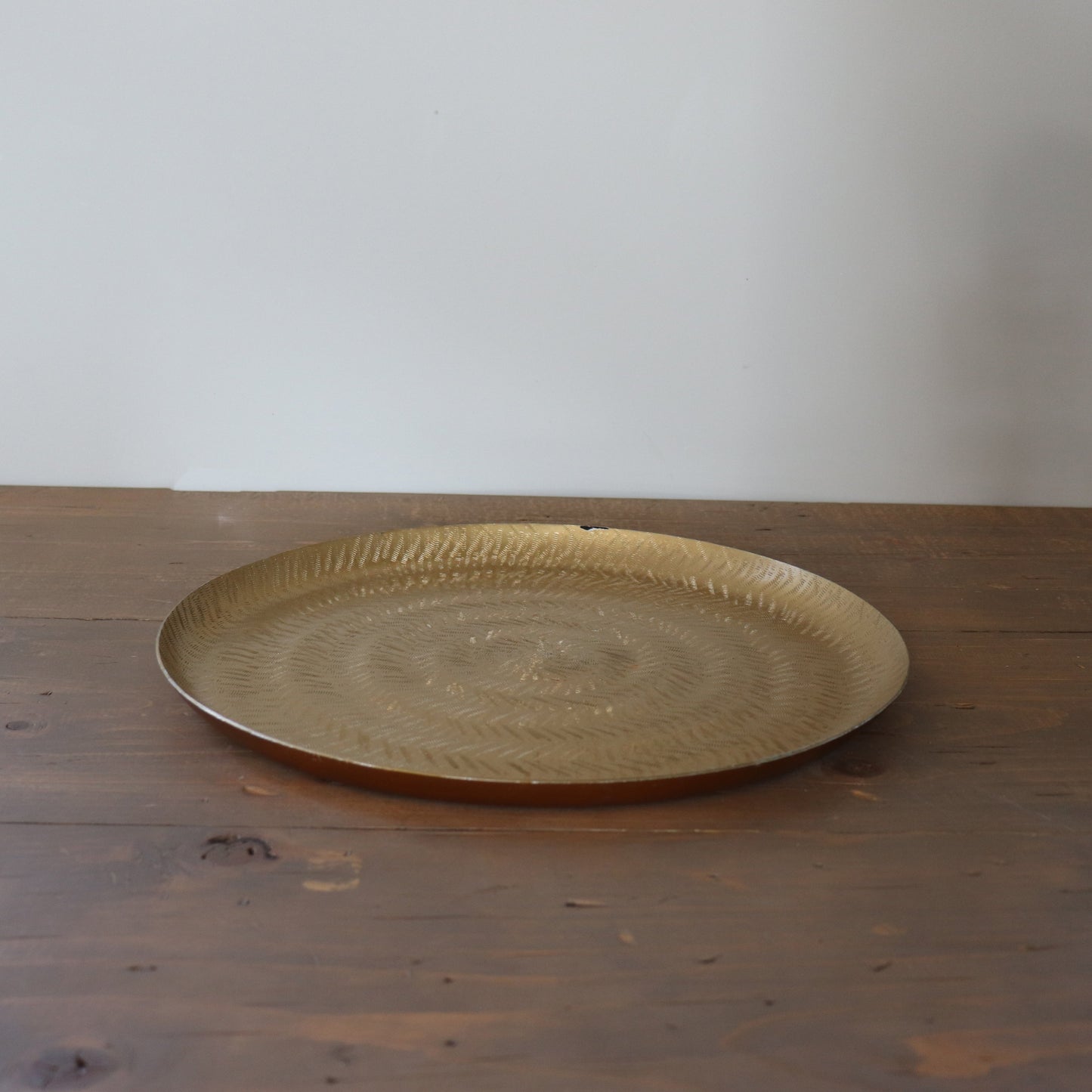Large Round Gold Tray