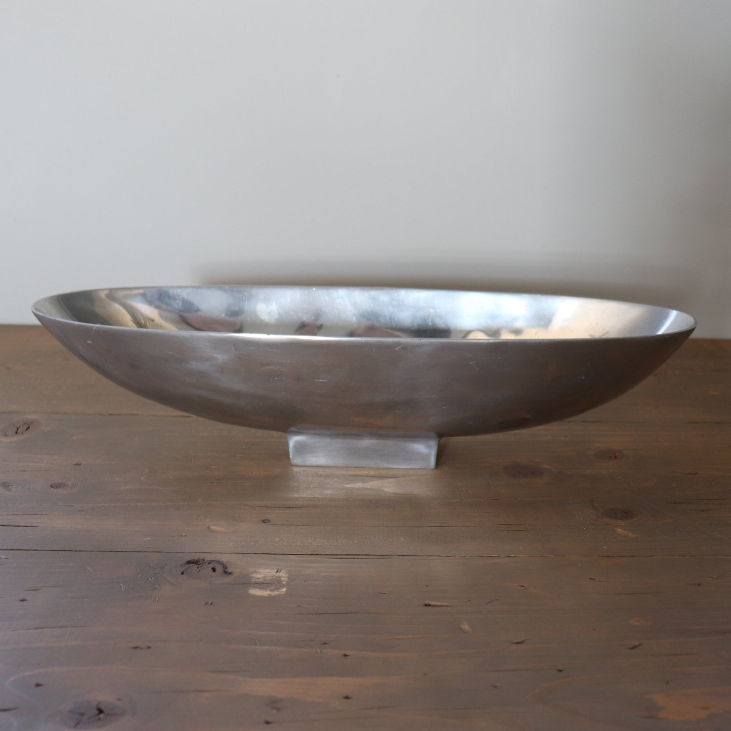 Long Oval Chrome Bowl