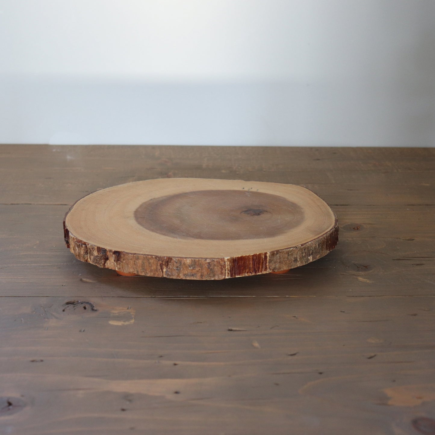 Footed Wooden Tray