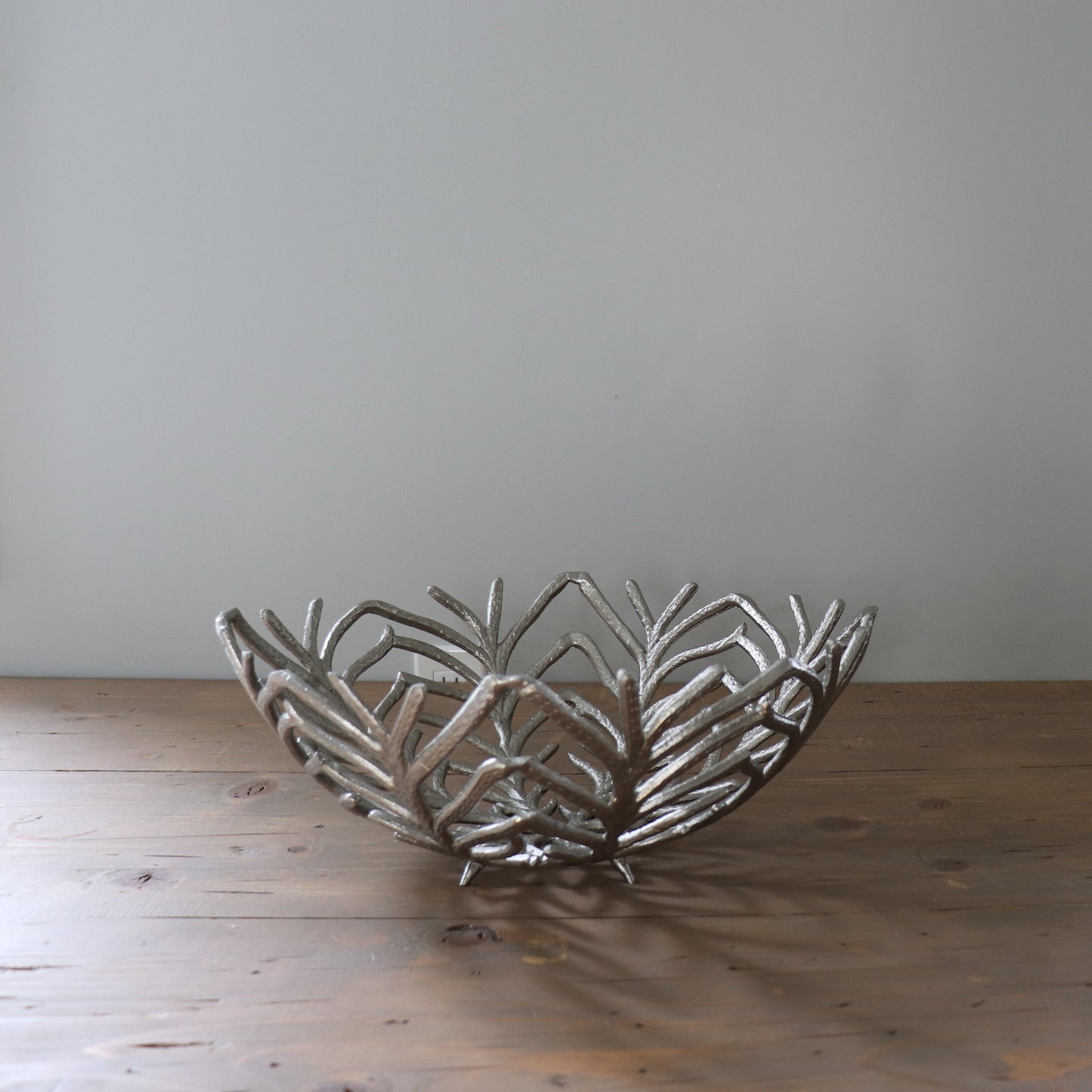 Open Framework Silver Bowl