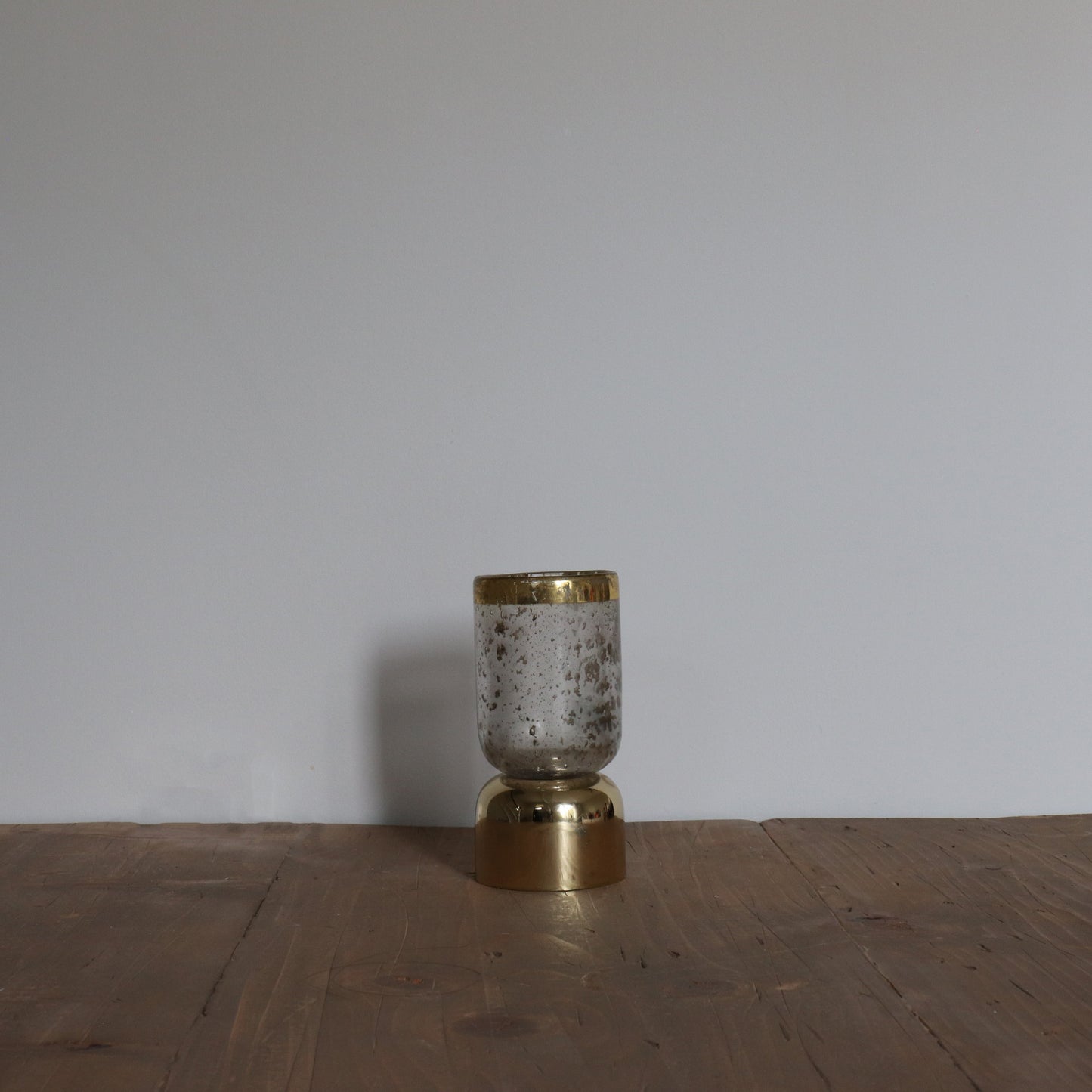 Small Gold & Glass Vase