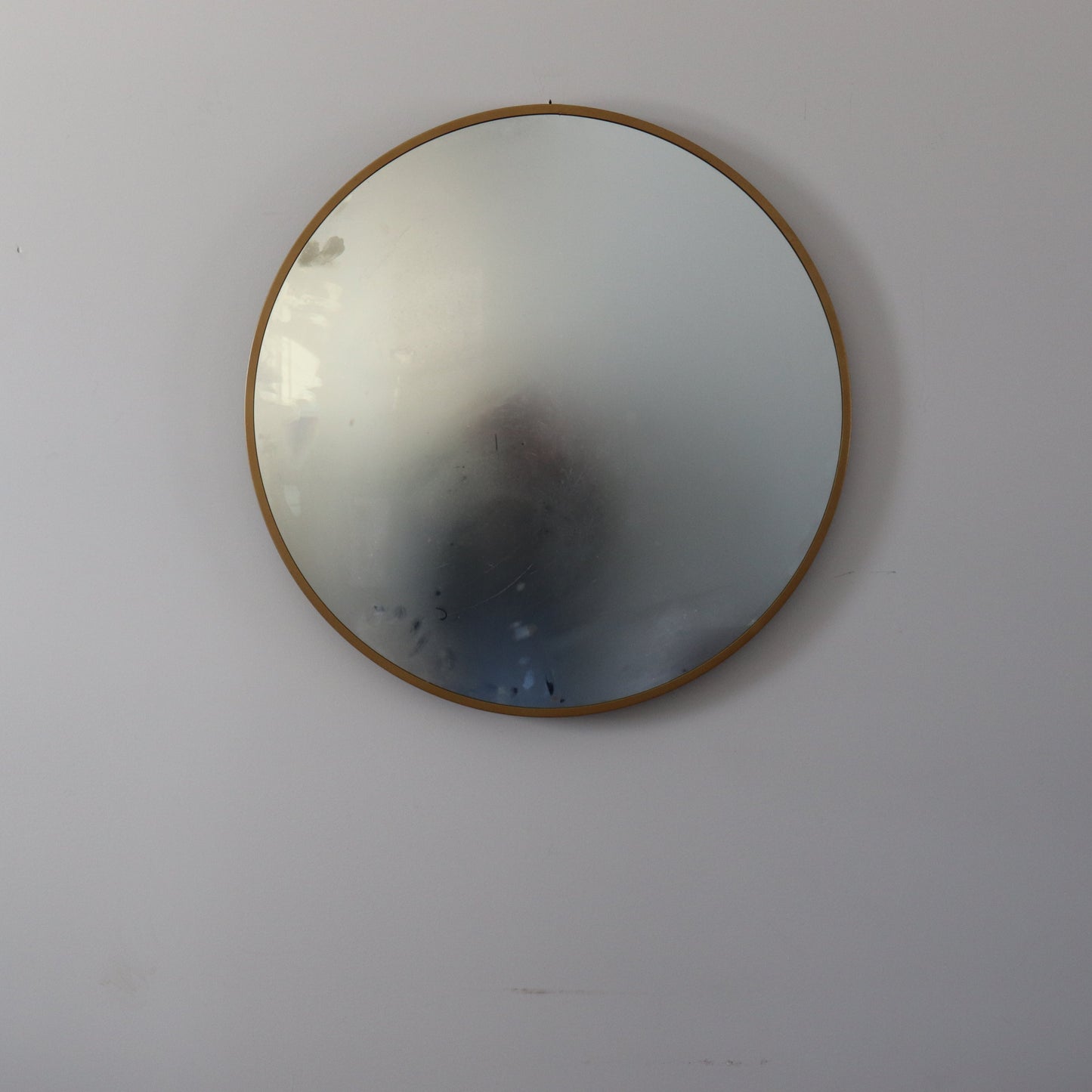 Gold Round Mirror