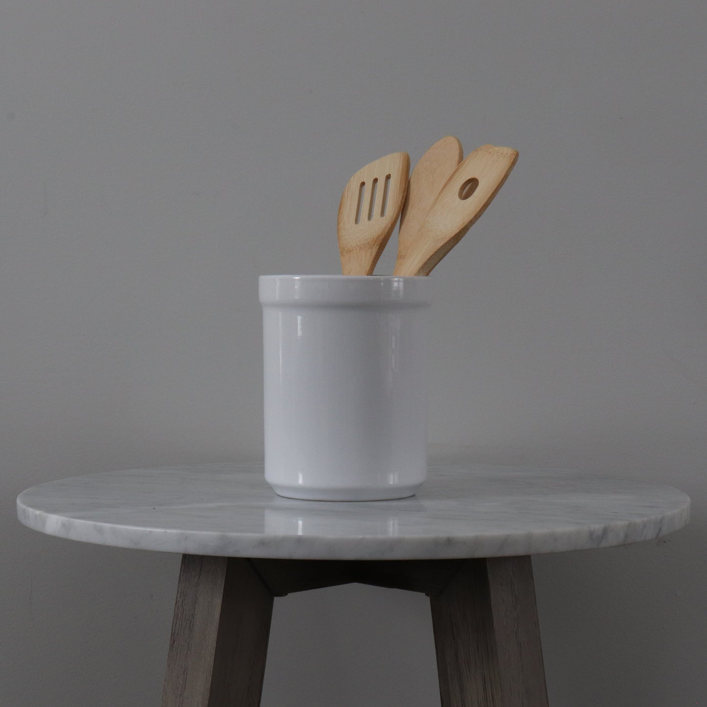 White Utensil Holder